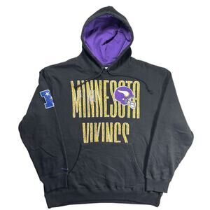 Minnesota Vikings Mitchell and Ness Hoodie NFL Throwbacks Men's XL Sweatshirt